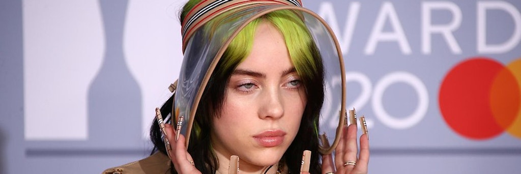 Die Sängerin Billie Eilish auf dem roten Teppich der Brit Awards.