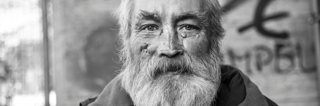 Dieter lief ihr in Charlottenburg über den Weg. Er lebt seit mehr als 30 Jahren auf der Straße.