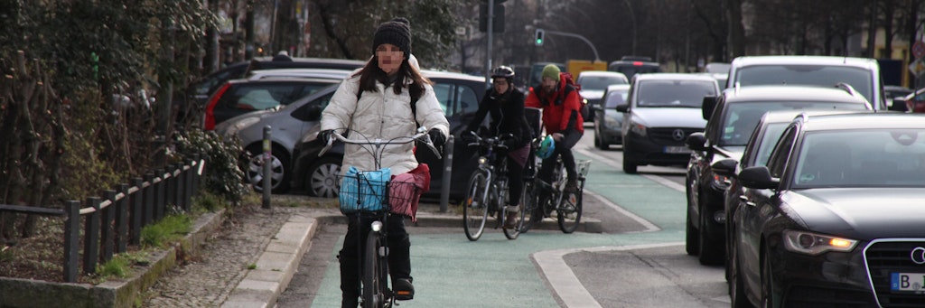 Die Proskauer Straße in Friedrichshain: An dieser Straßenecke soll die neue Express-Route für Radfahrer beginnen.