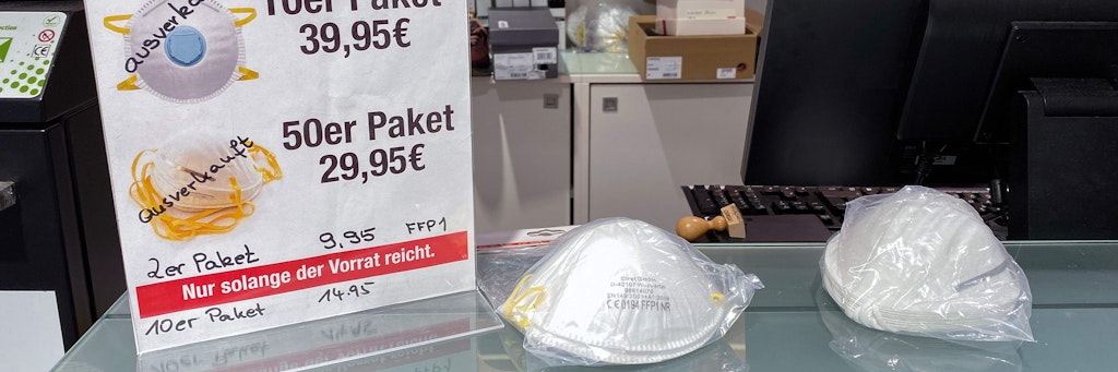 Vielerorts sind Munschutzmasken schon ausverkauft.