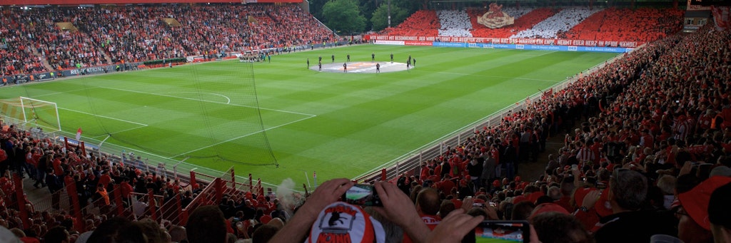 Fußball ohne Fans? Nicht am Sonnabend in der Alten Försterei beim Spiel 1. FC Union gegen Bayern München.