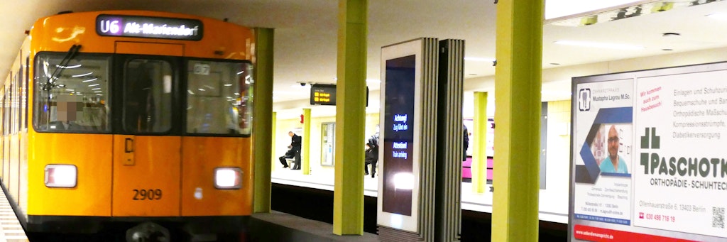 Gleich zwei Mal innerhalb weniger Stunden fielen Menschen auf die Gleise der U-Bahn. m Bahnhof Leopoldplatz (Foto) starb eine junge Frau.