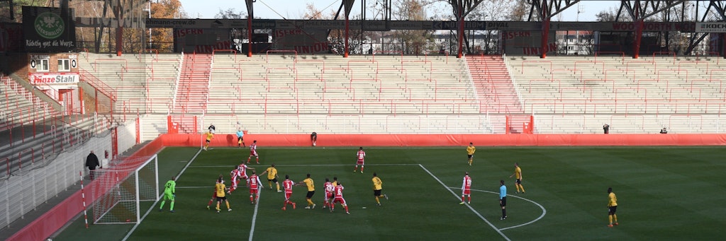 Leere Ränge, keine Atmo! Bei einem Test gegen Dresden konnte Union das 2018 schon einmal vorempfinden.
