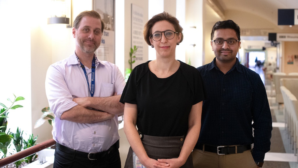 Die kanadischen Forscher Robert Kozak, Samira Mubareka und Arinjay Banerjee (v.l.)