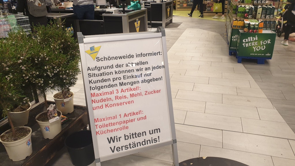 Der Edeka in Schöneweide macht ernst.