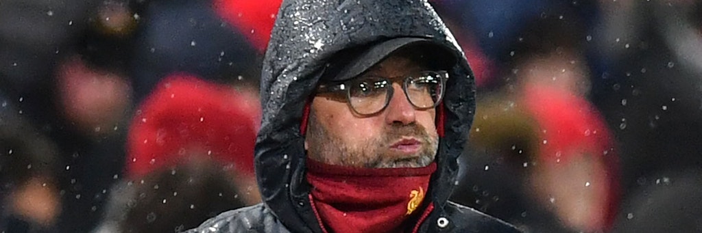 Liverpool-Trainer Jürgen Klopp könnte die Meisterschaft wegen der Corona-Pandemie noch aus der Hand gerisssen werden.
