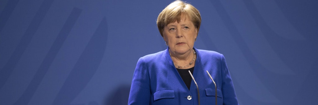Bundeskanzlerin Angela Merkel CDU zur aktuellen Situation der Corona-Krise