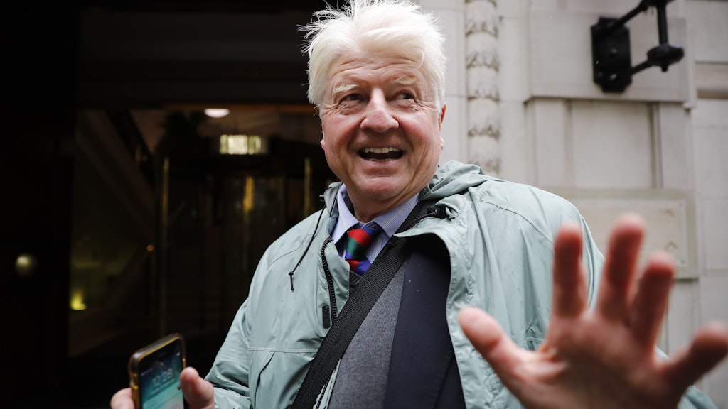 Stanley Johnson, Vater des britischen Premierministers Boris Johnson.
