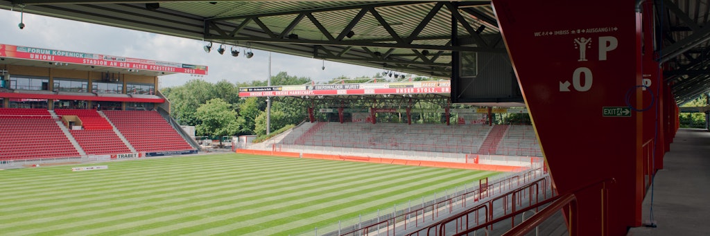 Hier in der Alten Försterei, wo sonst das Fußballleben tobt, herrscht Stillstand. 