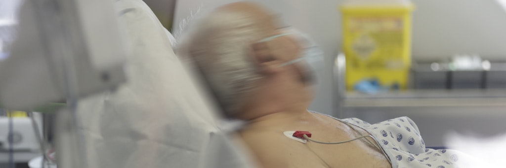 Corona-Patient im Krankenhaus (Symbolbild)