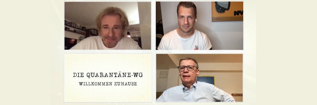 Thomas Gottschalk, Oliver Pocher und Günther Juch waren die Quarantäne-WG.