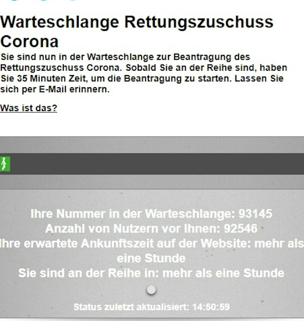 Das bekamen die Besucher der IBB-Internetseite drei Stunden nach deren Freischaltung zu sehen.
