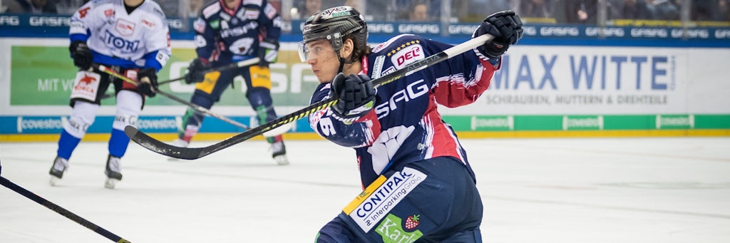 Mit aller macht noch auf Rang 3: Eisbär Leo Pföderl.