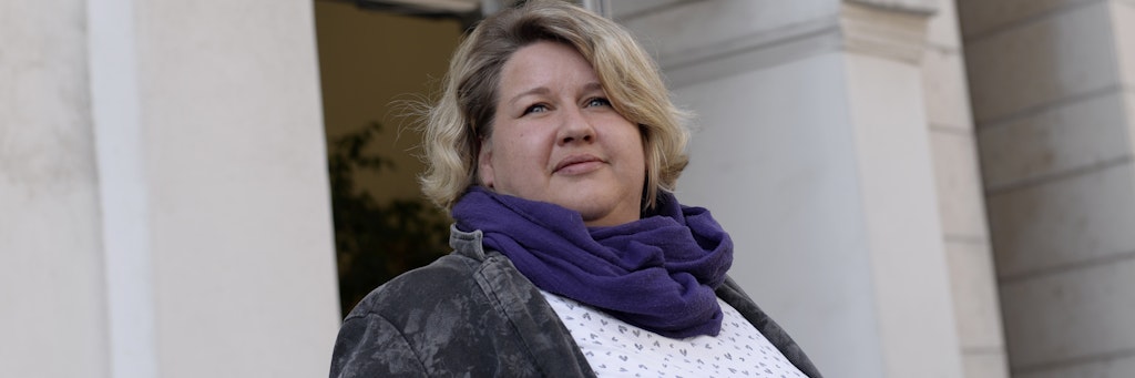 Melanie Obst ist Mitarbeiterin beim Jobcenter in Mitte.