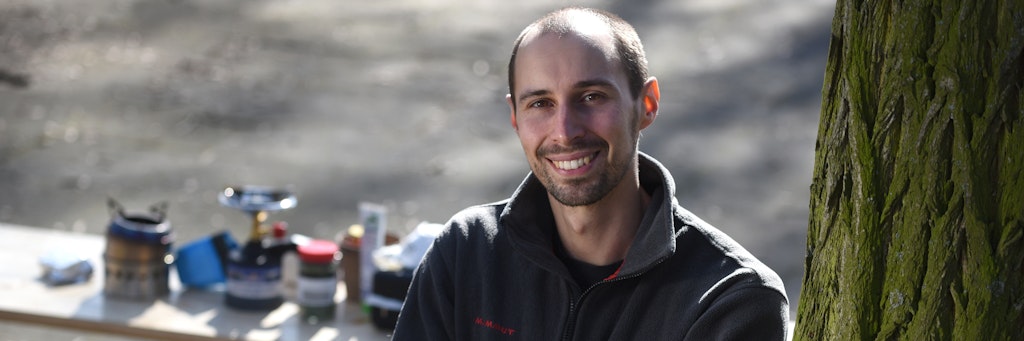 Benjamin Arlet ist Survival-Trainer und hat Vorräte für vier Wochen.