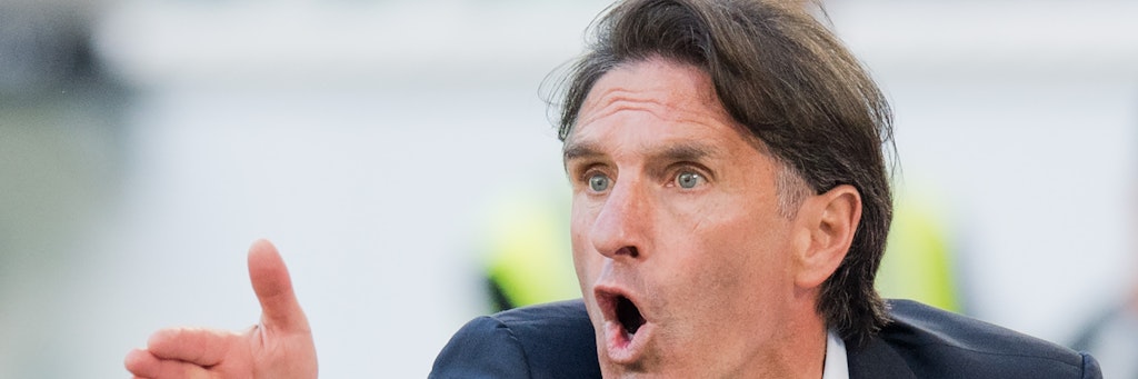 Immer voll bei der Sache: Herthas neuer Cheftrainer Bruno Labbadia.
