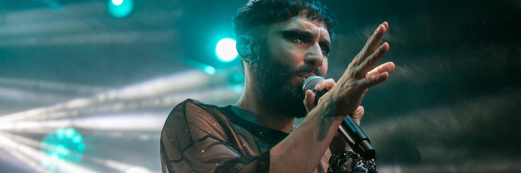 Thomas Neuwirth bekannt als Conchita Wurst bei einem Auftritt in Krakau.