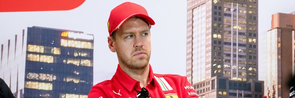 Sebastian Vettel hält sich bei virtuellen Rennen eher zurück.