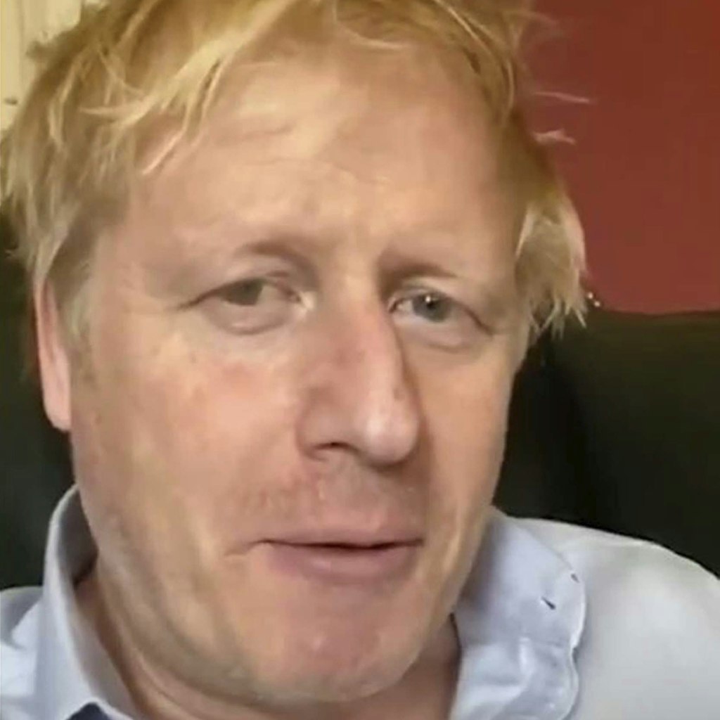 Boris Johnson sah auf seinen Twitterfotos, die er aus der Quarantäne schickte, überhaupt nicht gesund aus.
