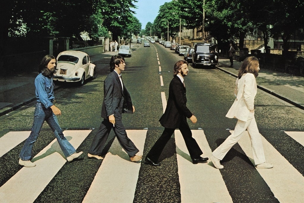 Das legendäre Albumcover von „Abbey Road“. Es war das letzte Beatles-Album, das veröffentlicht wurde, als es die Band noch gab.