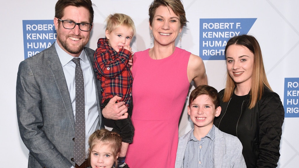 David McKean, Maeve Kennedy Townsend Mckean und ihre Kinder (Sohn Gideon 2. v. r.). 