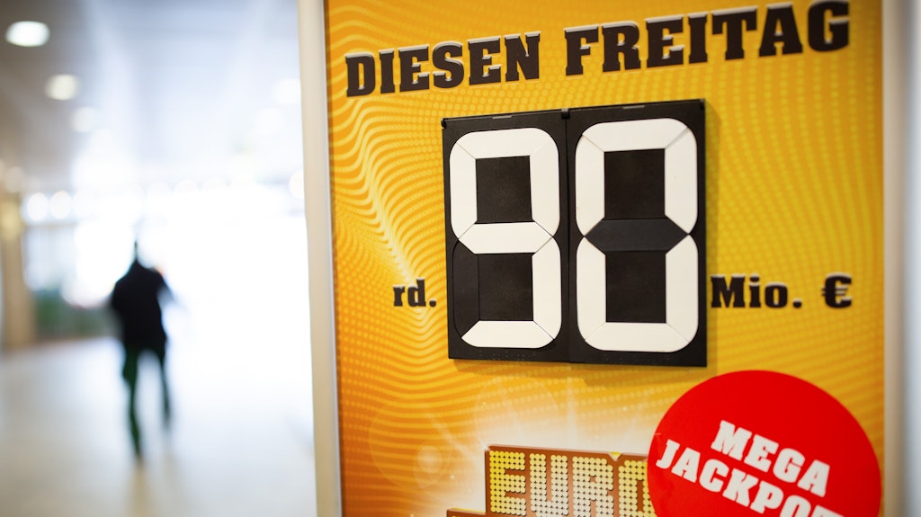 Der mit 90 Millionen Euro maximal gefüllte Eurojackpot geht nach Bayern.