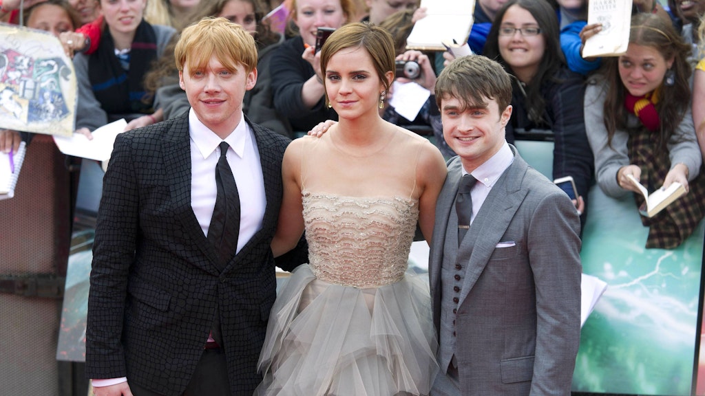 Rupert Grint, Emma Watson und Daniel Radcliffe bei der Premiere von Harry Potter und die Heligtümer des Todes in London.