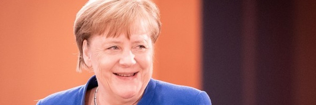 Bundeskanzlerin Angela Merkel (CDU) nimmt an der Sitzung des Bundeskabinetts im Bundeskanzleramt teil.