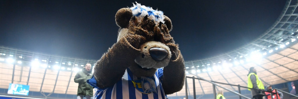 Zum Heulen: Herthinho verpasst wegen der Corona-Regeln auch das Derby gegen Union.