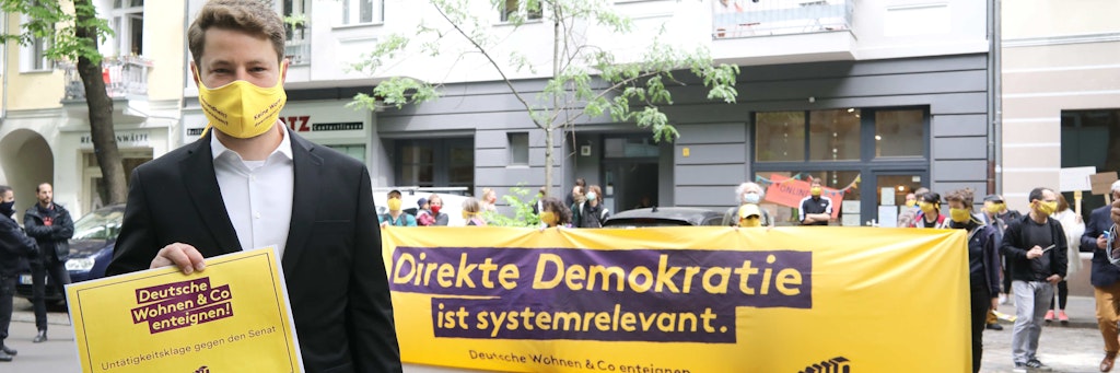 Ein Vertreter der Initiative.