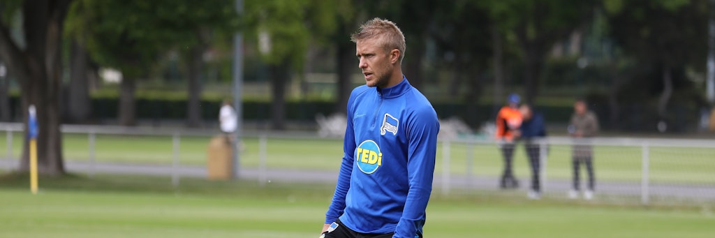 Herthas Mittelfeldmann Per Skjelbred will die Hinspiel-Derby-Pleite vergessen machen. 