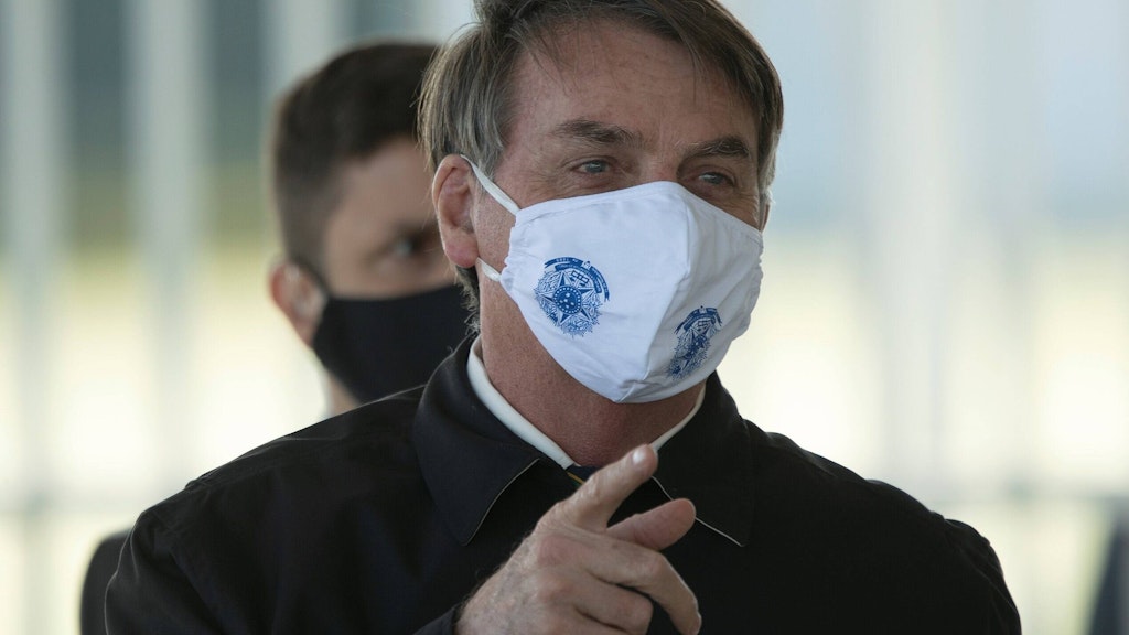 Brasiliens Präsident Jair Bolsonaro hatte die Corona-Pandemie als "kleine Grippe" und "Fantasie" heruntergespielt.