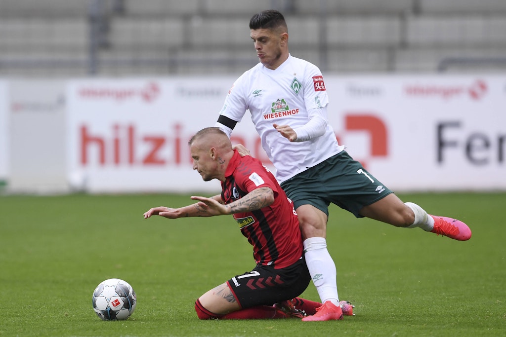 Milot Rashica und Werder Bremen haben sich etwas Luft im Abstiegskampf verschafft.
