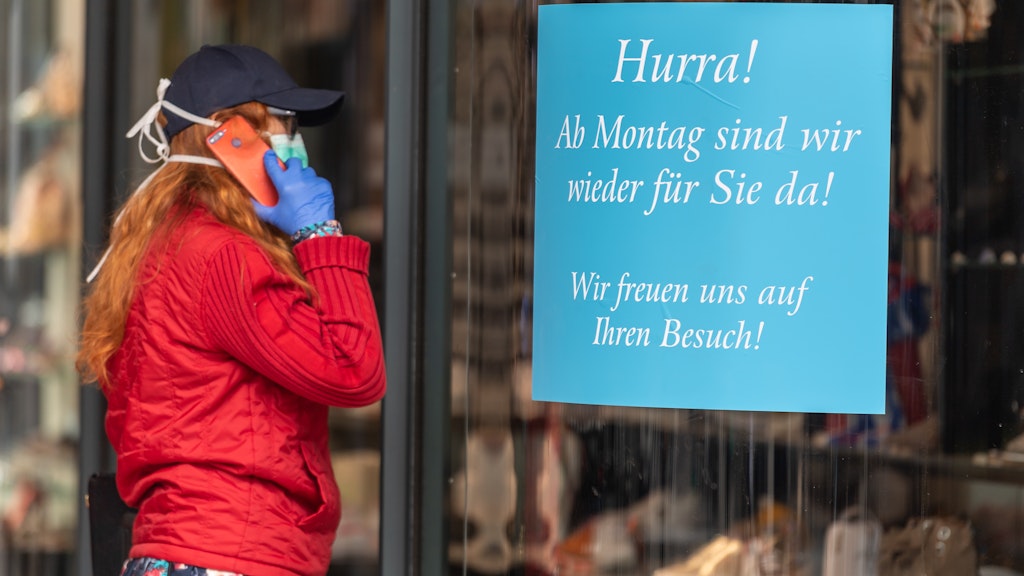 Geschäfte öffnen wieder – wie groß die Verkaufsfläche sein darf, ist allerdings in den Bundesländern umstritten.