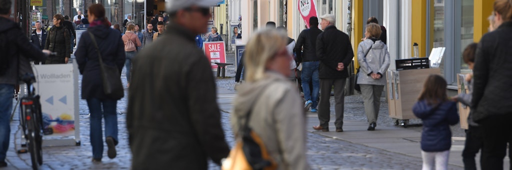 Stralsund in Mecklenburg-Vorpommern, das Bundesland hat die wenigsten Coronafälle.