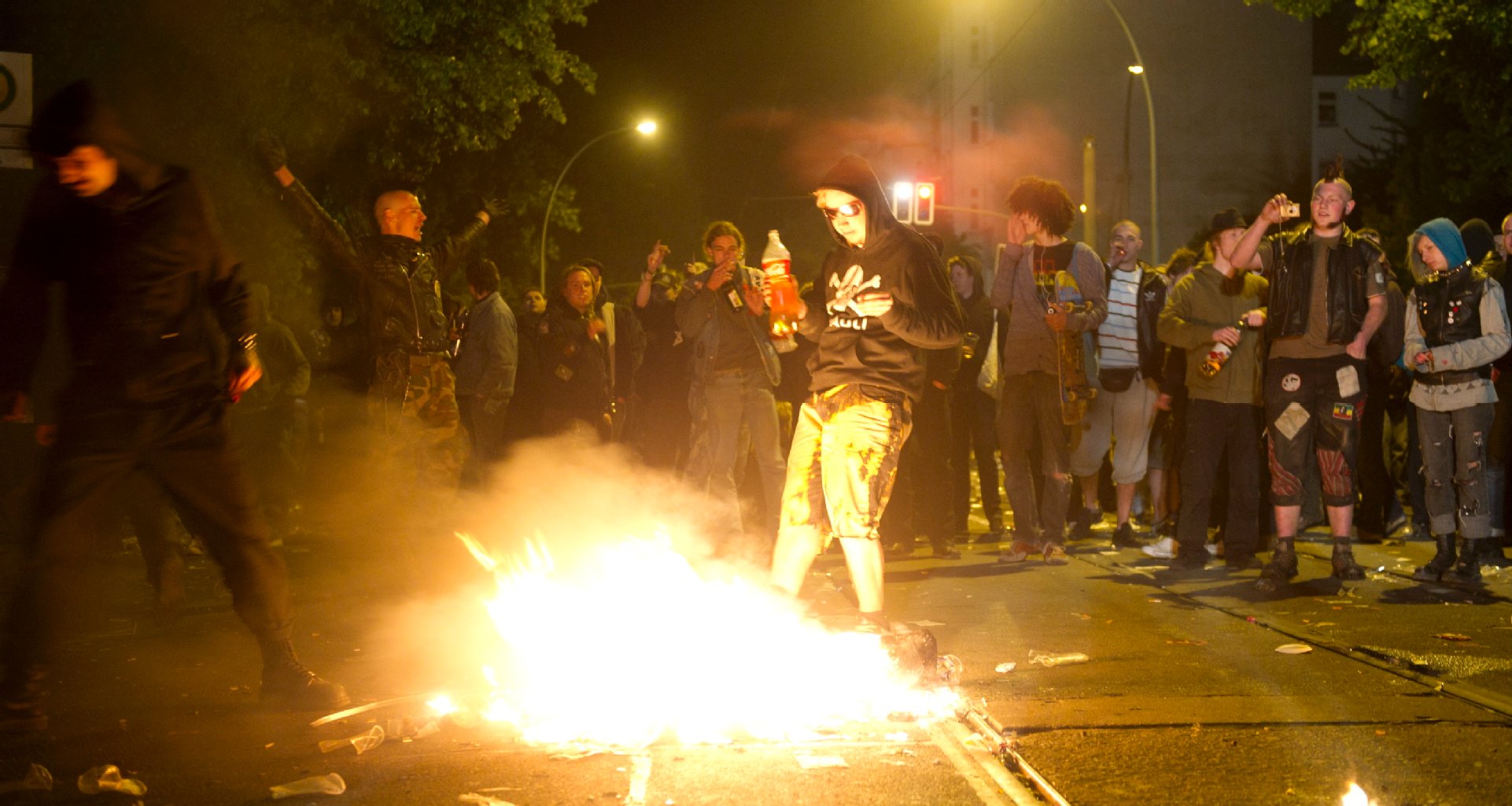 Schon in der Walpurgisnacht kam es am Wismarplatz zu Randale
