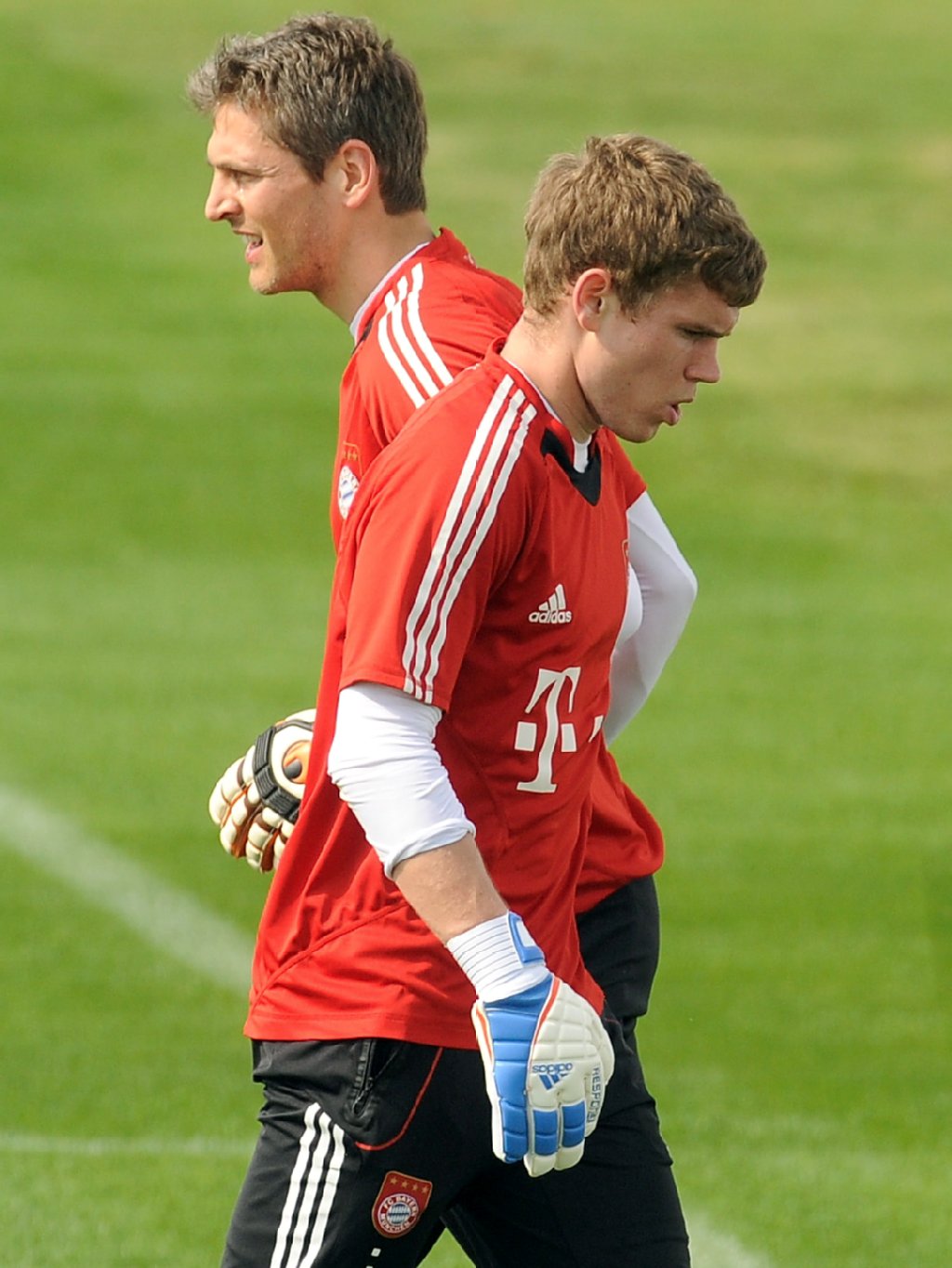 Kraft (rechts) löste Jörg Butt als Nummer 1 ab, der nach dem Weggang von van Gaal wieder Kraft ablöste.
