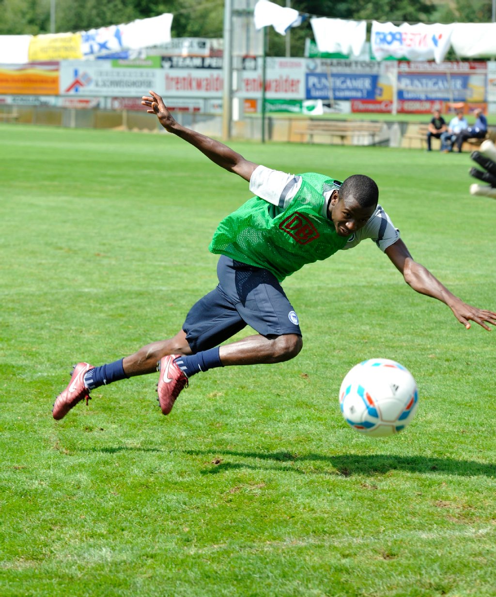 ... und auch mit dem Ball am Fuß.