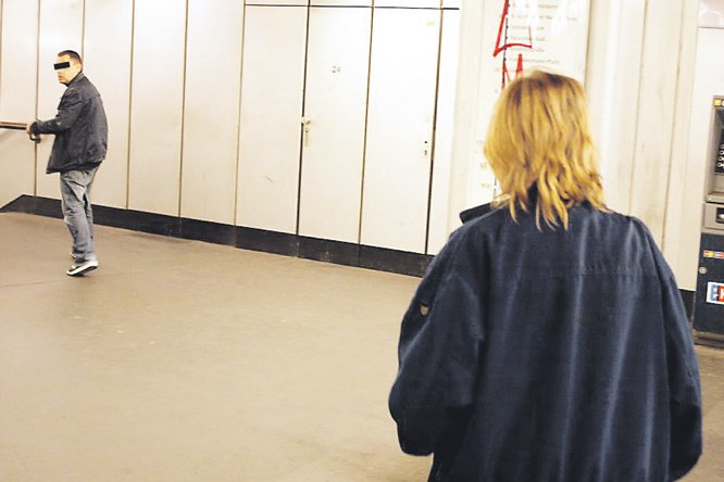 Der Gauner und seine Komplizin flüchten, als Andreas H. sie auf den Betrug anspricht