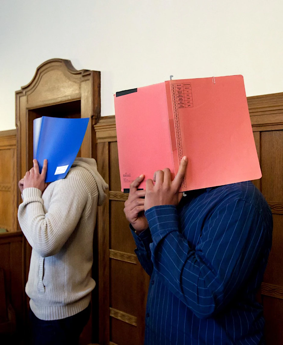 Anthony W. und Marvin K. sollen den Gemüsehändler erstochen haben.