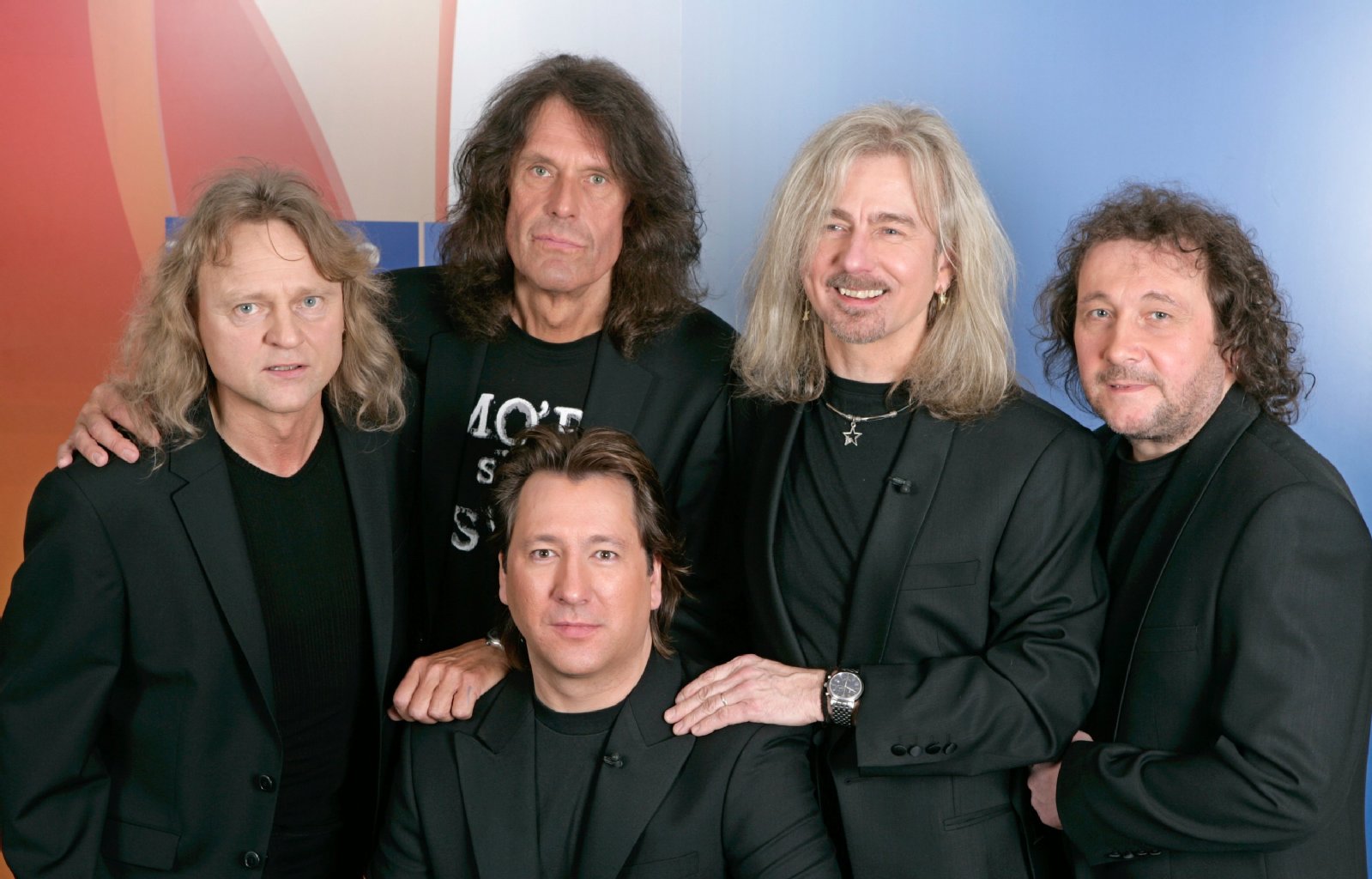 Die Karat-Musiker Christian Liebig, Michael Schwandt, Claudius Dreilich, Bernd Römer, Martin Becker (v.l.).