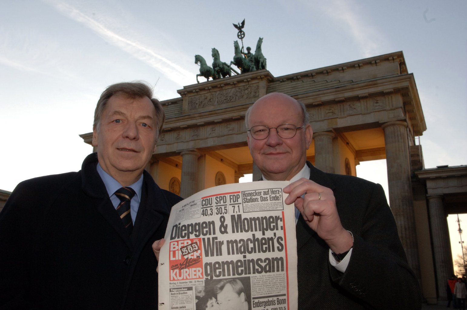 15 Jahre KURIER: Eberhard Diepgen und Walter Momper waren damals zu Gast