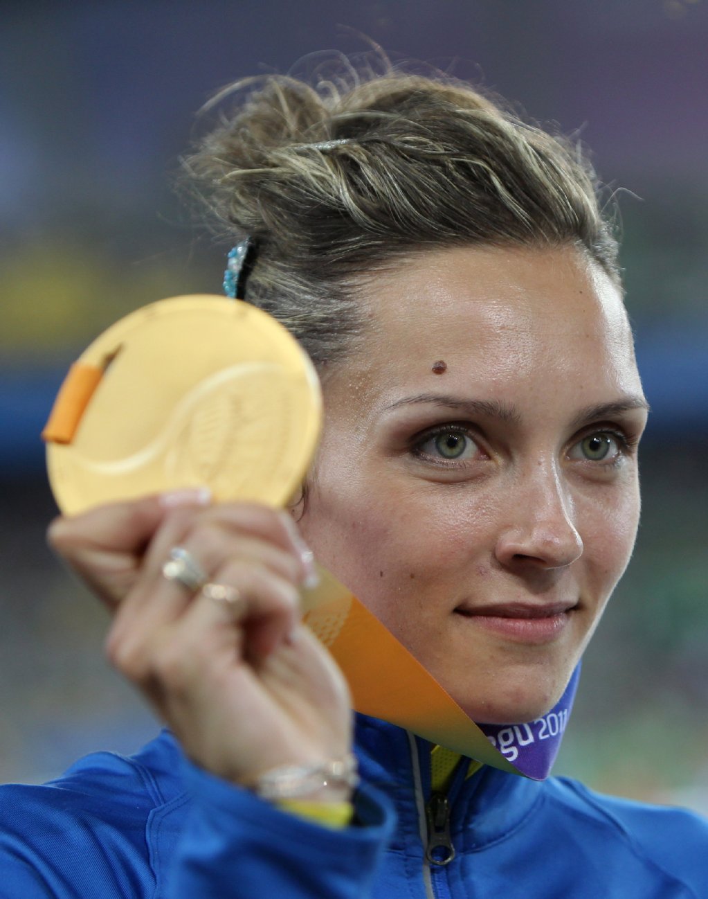 Gold im Dreisprung für Olha Saladuha aus der Ukraine
