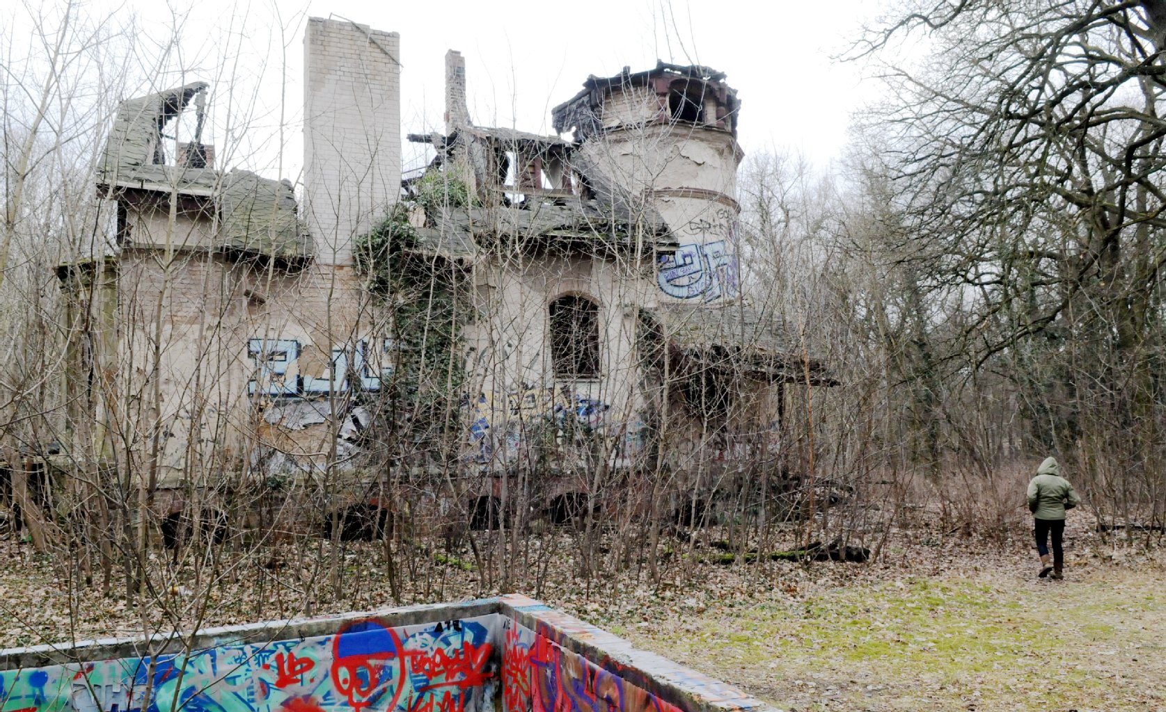 Ruine des ehemaligen Kinderheims Hoppegarten
