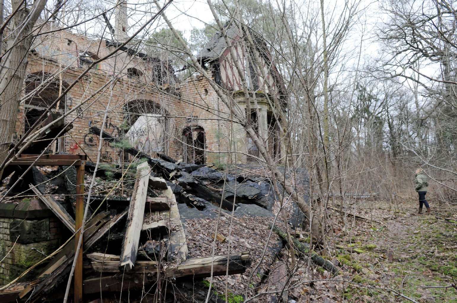Ruine des ehemaligen Kinderheims Hoppegarten