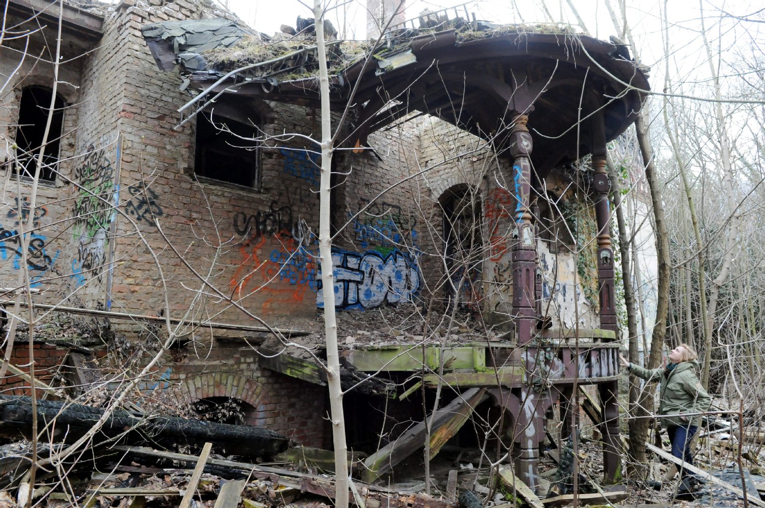 Ruine des ehemaligen Kinderheims Hoppegarten