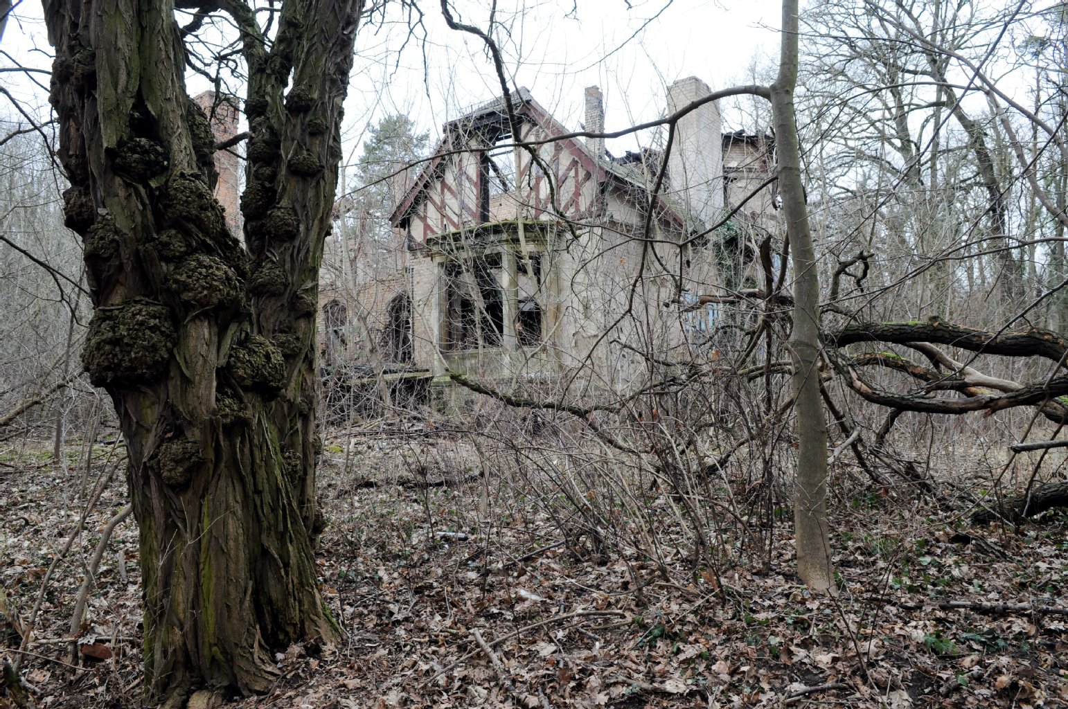 Ruine des ehemaligen Kinderheims Hoppegarten