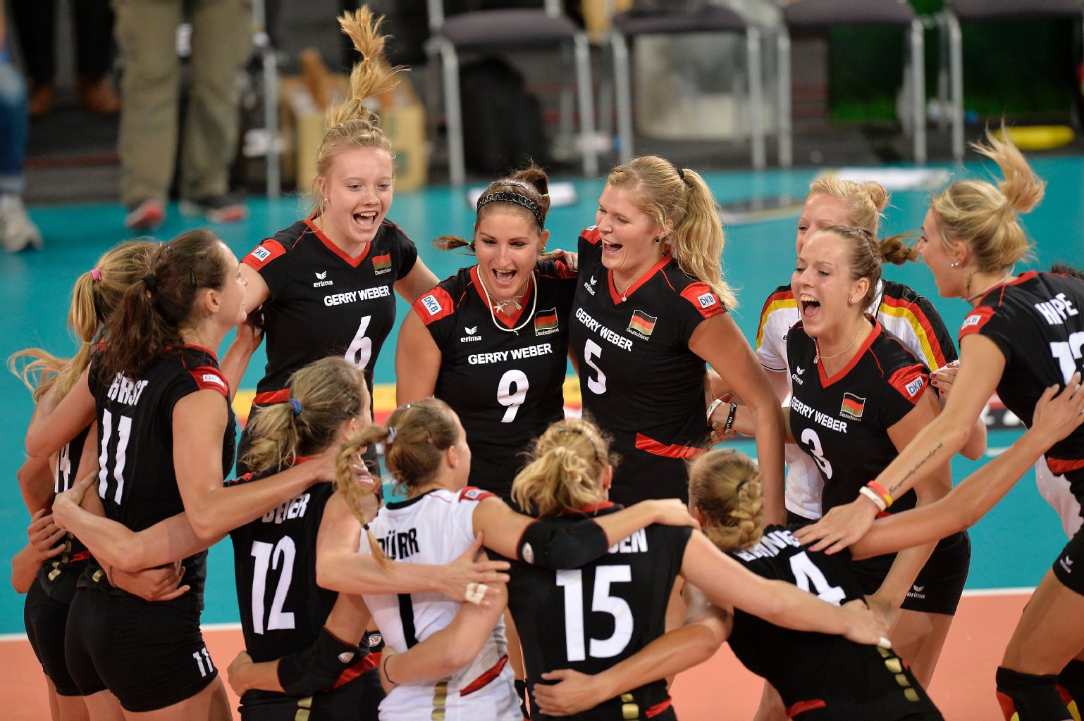 Volleyball Baggern fürs EMFinale