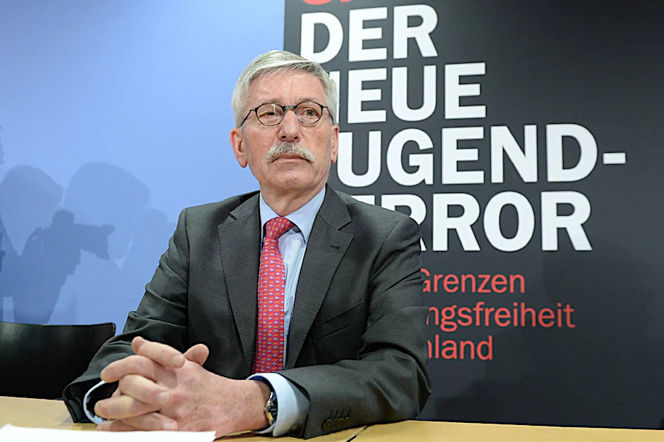Thilo Sarrazin bei der Vorstellung seines jüngsten Buches "Der neue Tugendterror".