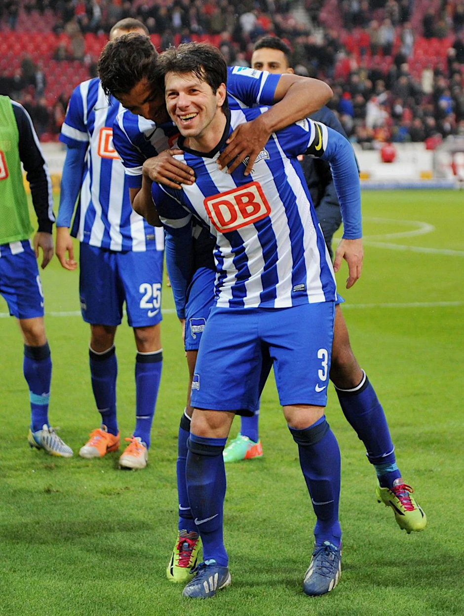 Kobiaschwili jubelt mit Hertha ...